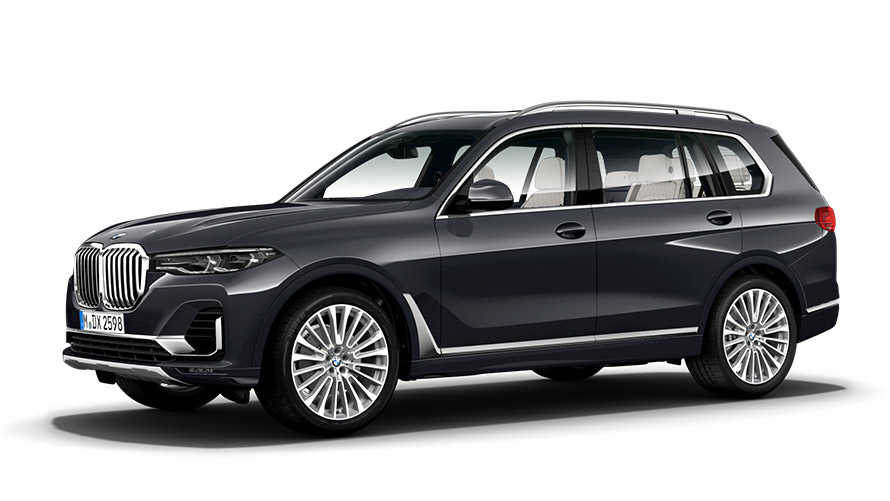 BMW X-seeria BMW X7 G07 kolm neljandikku külgvaade BMW X-seeria BMW X7 G07 kolm neljandikku külgvaade