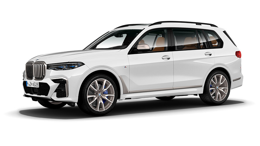 BMW X-seeria BMW X7 M Automobile G07 kolm neljandikku külgvaade BMW X-seeria BMW X7 M Automobile G07 kolm neljandikku külgvaade