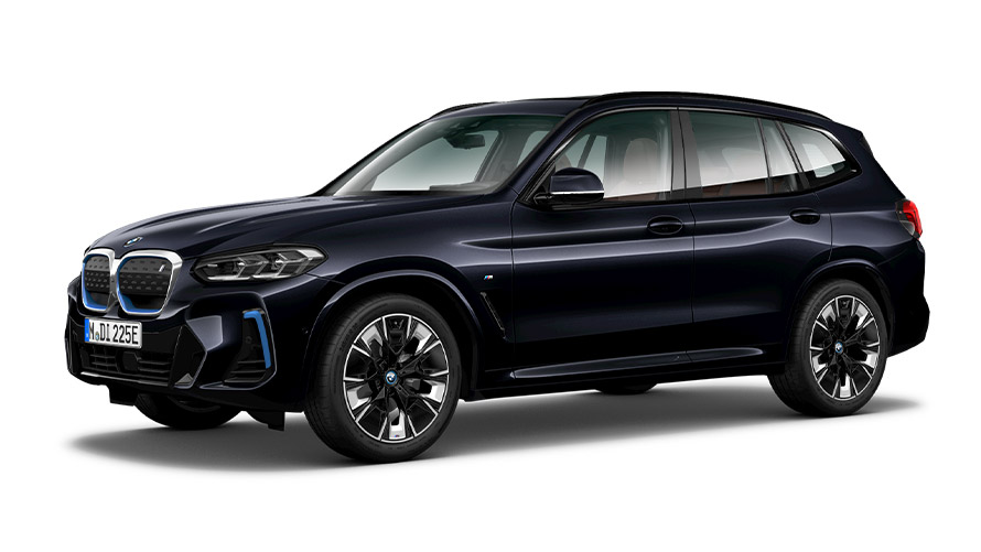 BMW X-seeria BMW iX3 G08 kolm neljandikku külgvaade BMW X-seeria BMW iX3 G08 kolm neljandikku külgvaade