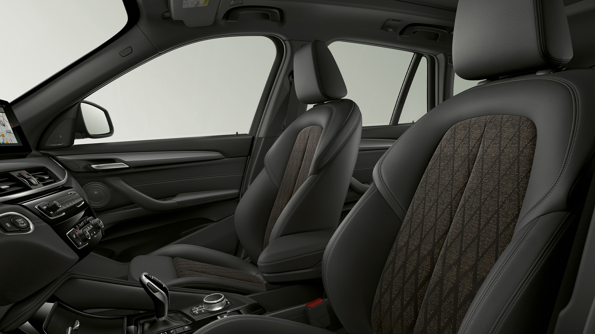 BMW X1 mudeli xLine salong BMW X1, mudeli xLine salong fookusega juhikohale