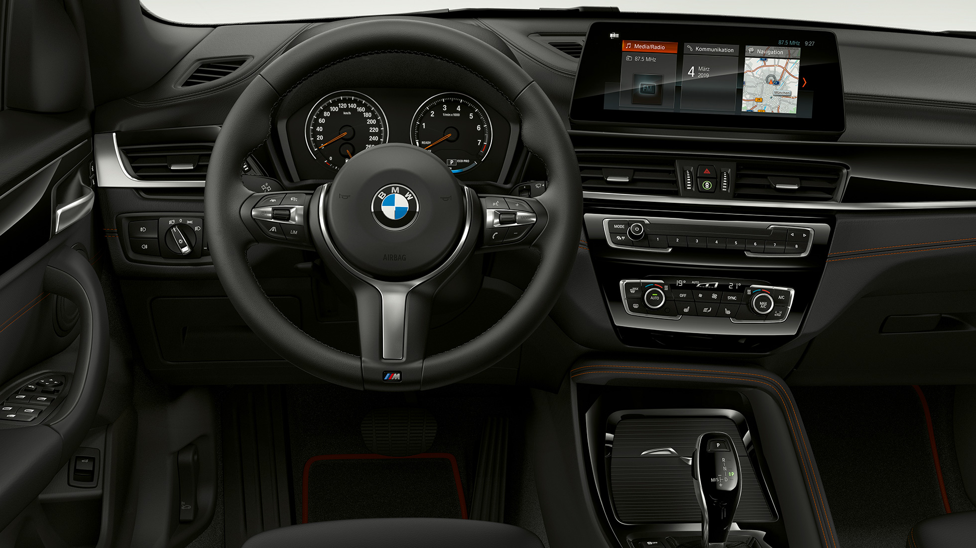 BMW X1, mudeli Sport Line salong BMW X1, mudeli Sport Line salong fookusega juhikohale