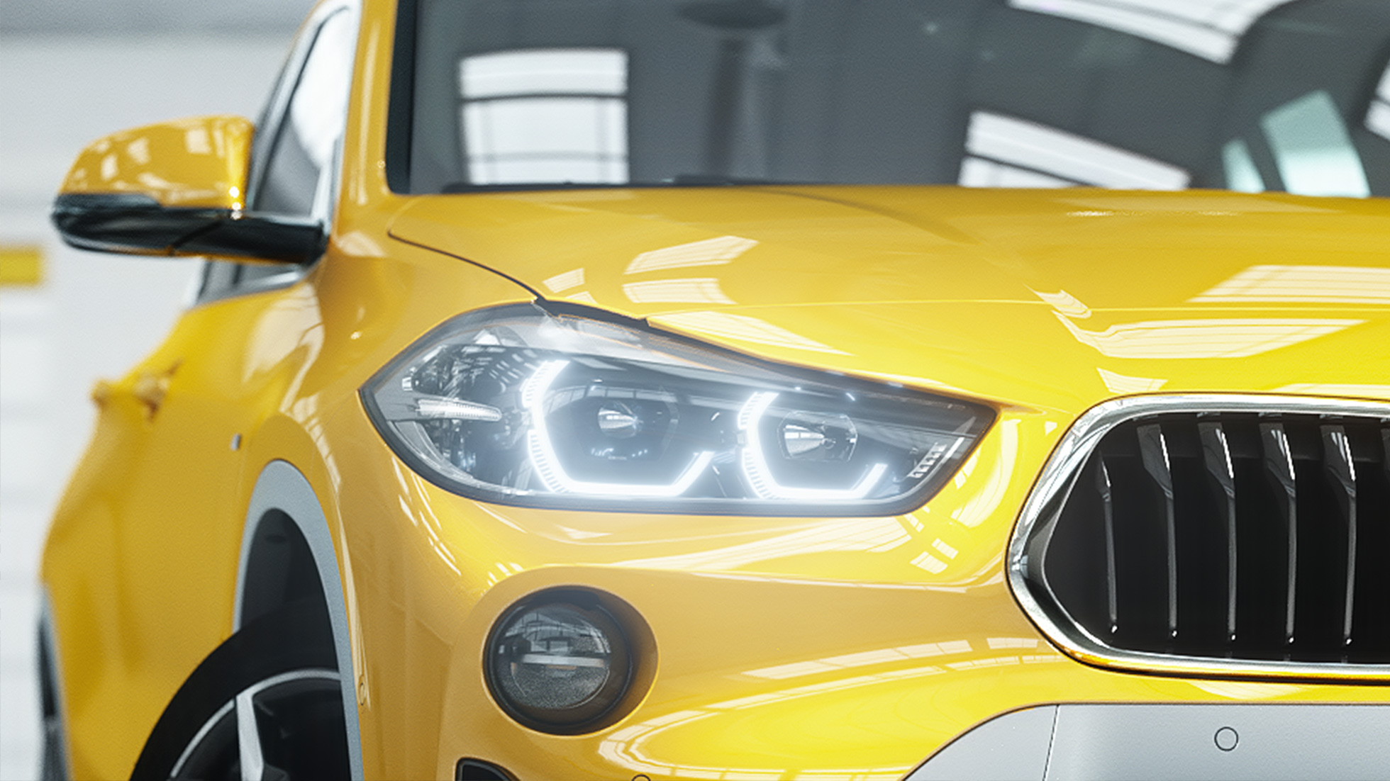 BMW X2 F39 Tulede disain BMW X2 2018 F39, Galvanic Gold metallik, tulede disain videvikus