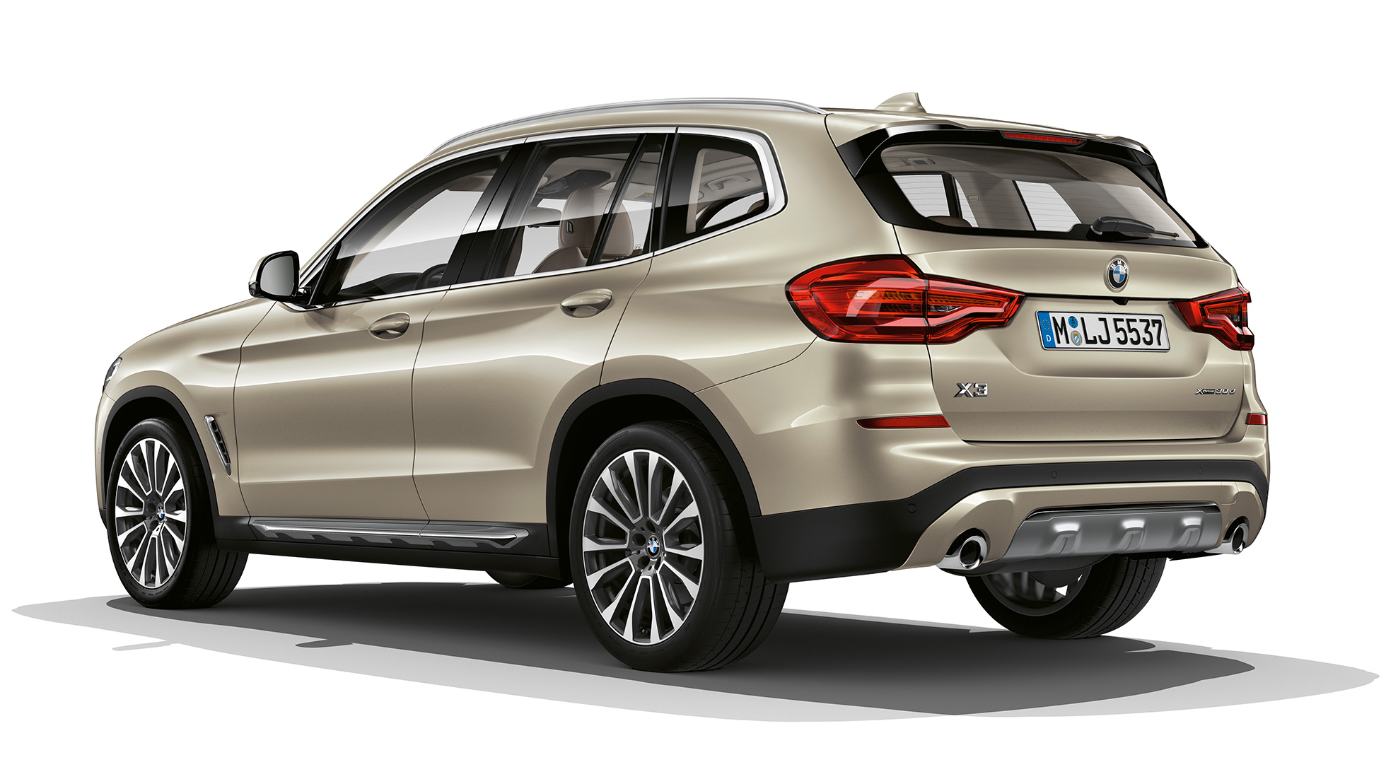 BMW X3 M40i, mudel Luxury Line, kolm neljandikku tagantvaade BMW X3 M40i, mudel Luxury Line, kolm neljandikku tagantvaade