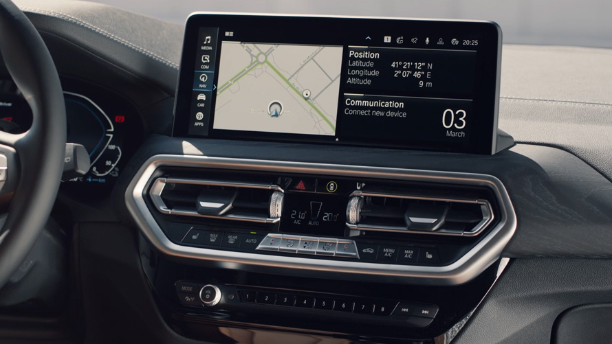 BMW X3 G01 keskne teabeekraan, 2021 BMW X3 G01 keskne teabeekraan, 2021
