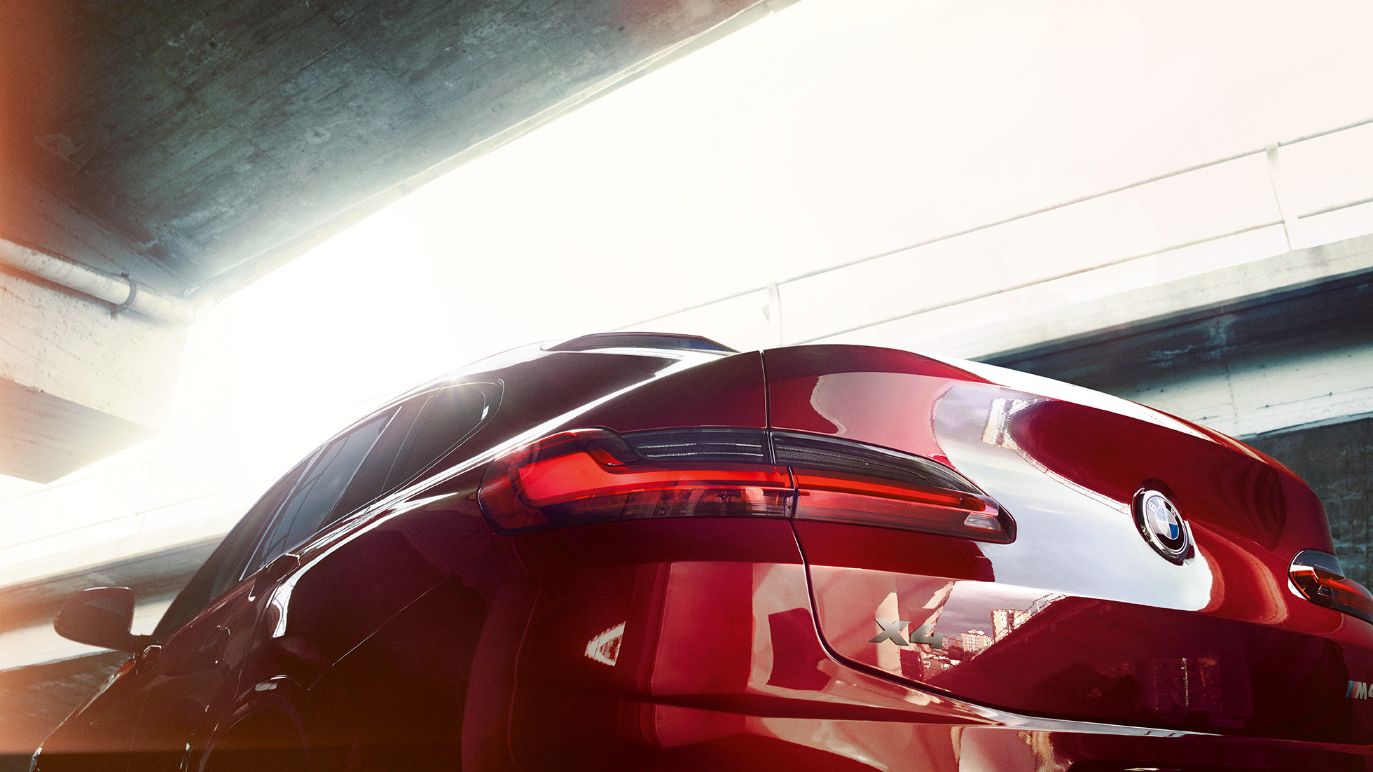 Täis-LED-tagatuled, BMW X4 Täis-LED-tagatuled, BMW X4 M40i G02 2018 toonis Flamenco Red Brilliant Effect