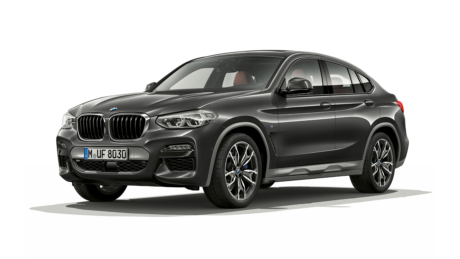 3/4 eestvaade, BMW X4 mudel M Sport X BMW X4 xDrive30i mudel M Sport X G02 2018 toonis Sophisto Grey Brilliant Effect, 3/4 eestvaade
