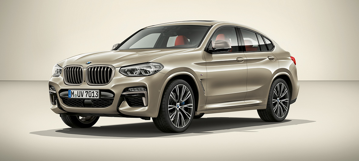 BMW Individual, Sun Stone metallik, BMW X4 BMW Individual Collection, BMW X4 G02 2018 toonis Sun Stone metallik, 3/4 külgvaade