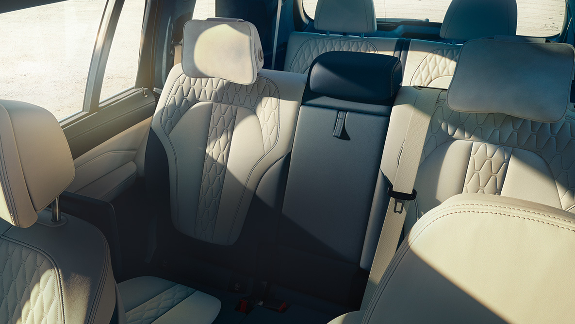 BMW X7 istmed BMW X7 seitse istekohta pealtvaates