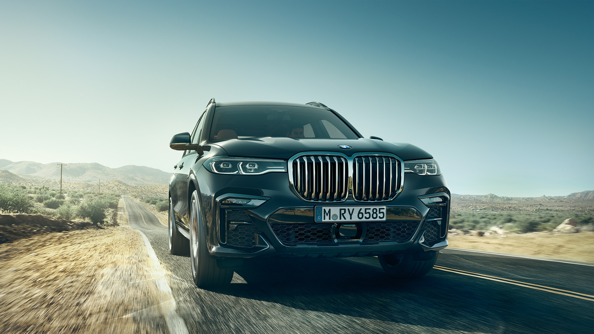 BMW X7, eestvaade BMW X7 Arctic Grey toonis, välisilme, eest altvaates, G07 2019