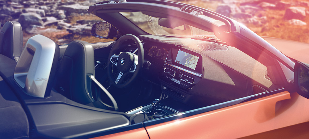 BMW Z4 First Edition with open top BMW Z4 First Edition wih open top and view on Cockpit
