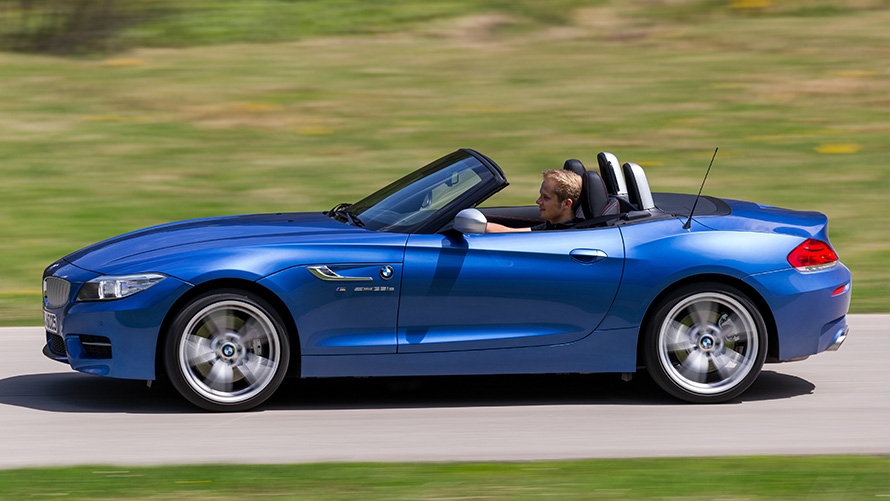 BMW Z4 Roadster (E89), külgvaade sõitmas BMW Z4 Roadster (E89), külgvaade sõitmas