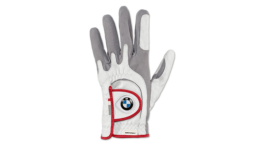 BMW Golfsport naiste kinnas, vasakule käele. Toote illustratsioon kujutab BMW Golfsport naiste kinnast, vasakule käele.