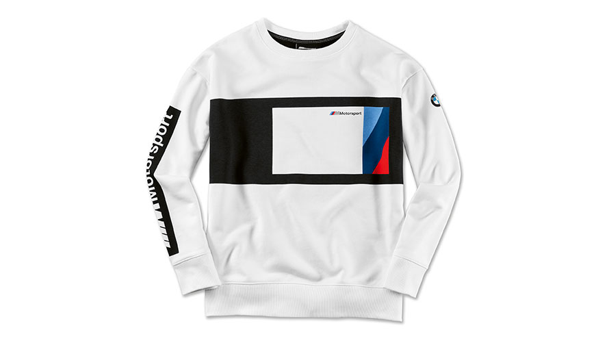 BMW M Motorsport naiste sviiter. Toote illustratsioon kujutab BMW M Motorsport naiste sviitrit.