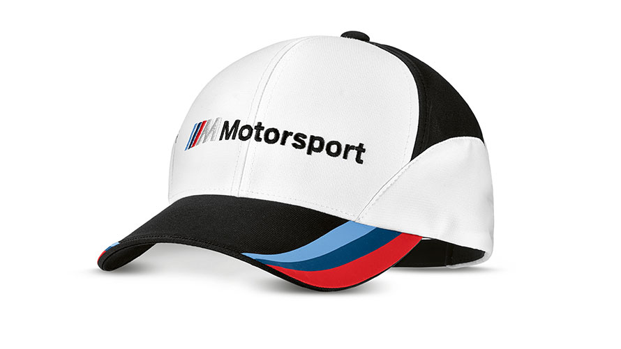 BMW M Motorsport Unisex fänninokamüts. Toote illustratsioon kujutab BMW M Motorsport Unisex fänninokamütsi.