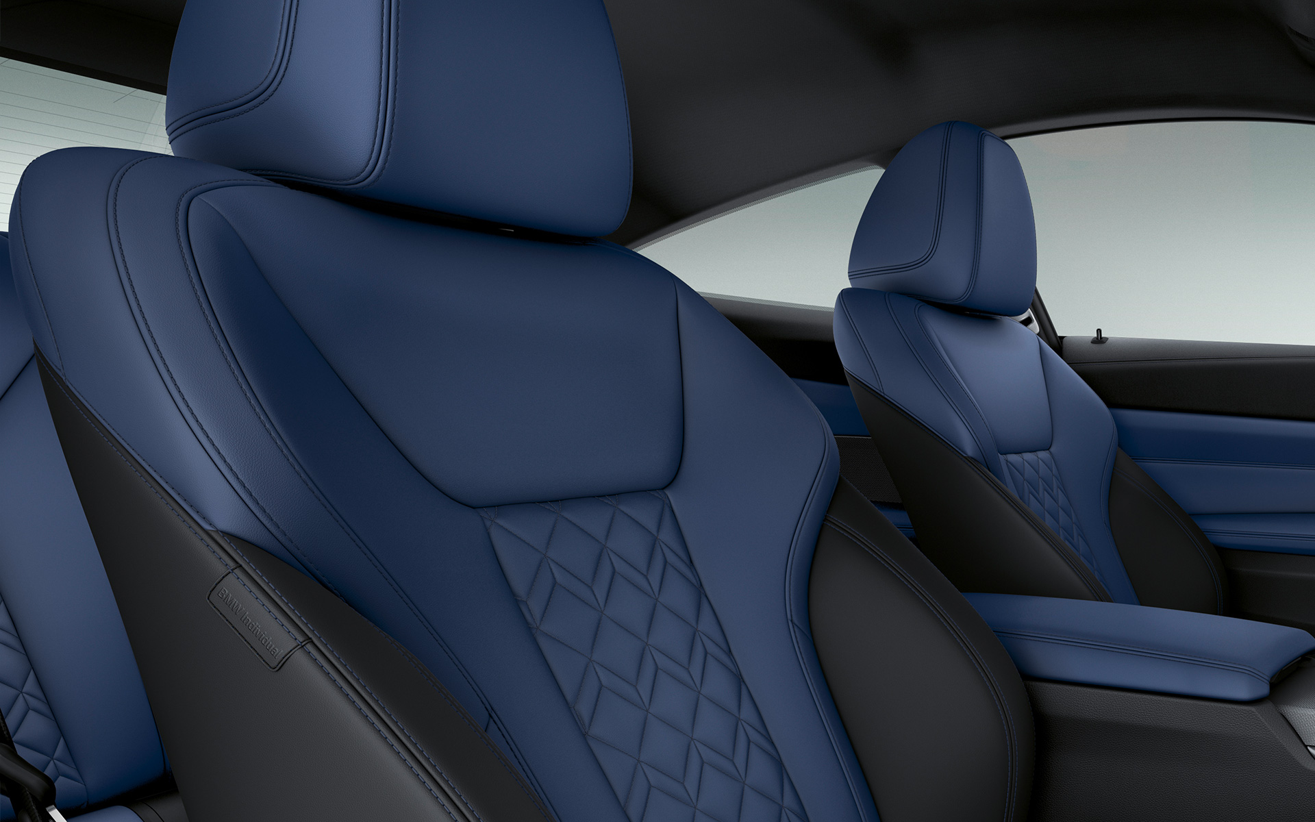 BMW Individuali täisnahkpolster ‘Merino’ peene tekstuuriga Fjord Blue/Black