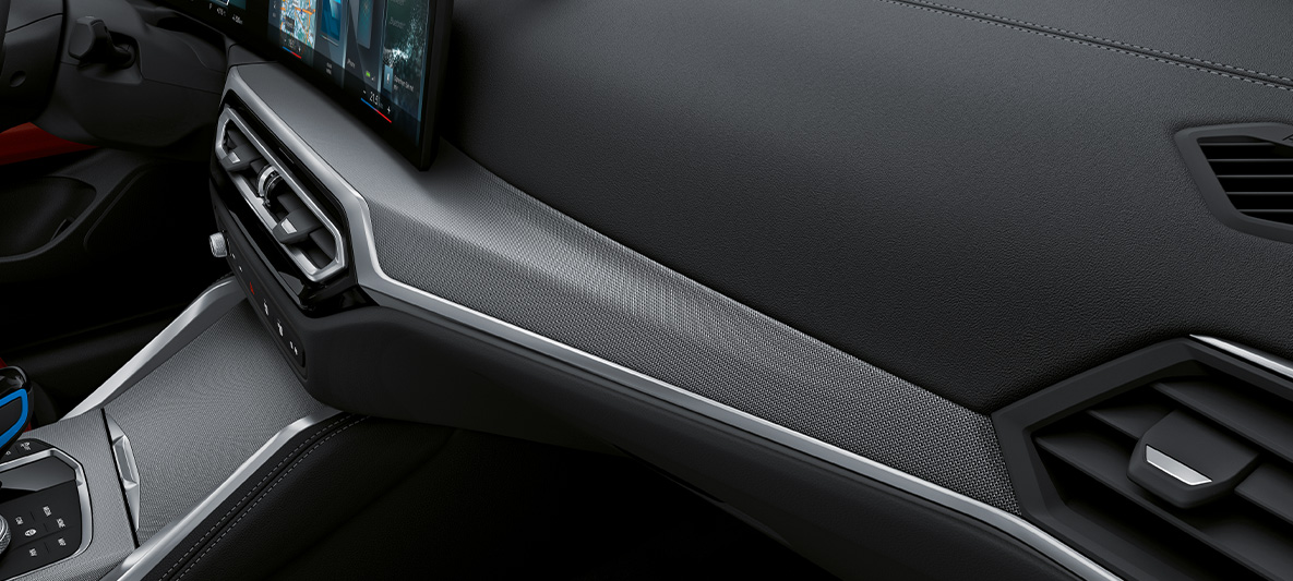 BMW Individuali salongi dekoratiivliistud Aluminium Fabric, kõrgläikega BMW Individuali salongi dekoratiivliistud Aluminium Fabric, kõrgläikega