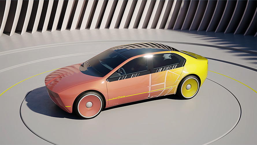 BMW i Vision Dee, E Inki tehnoloogia BMW i Vision Dee, Vision-mudel, E Inki tehnoloogia