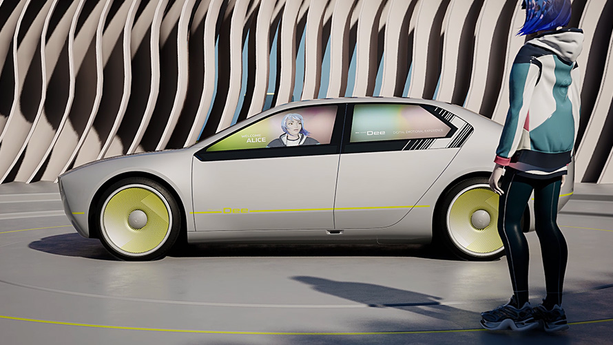 BMW i Vision Dee, isiklik avatar BMW i Vision Dee, Vision-mudel, isiklik avatar