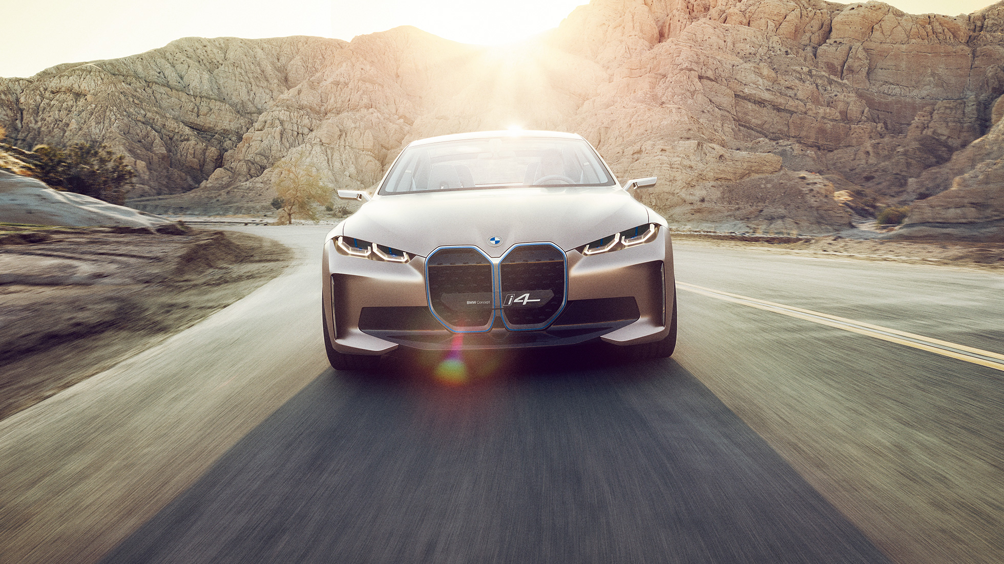 BMW Concept i4 2020 G26 sõidudünaamika Täiselektrilise BMW Concept i4 2020 G26 sõidudünaamika, BMW Gran Coupé sõidumaa