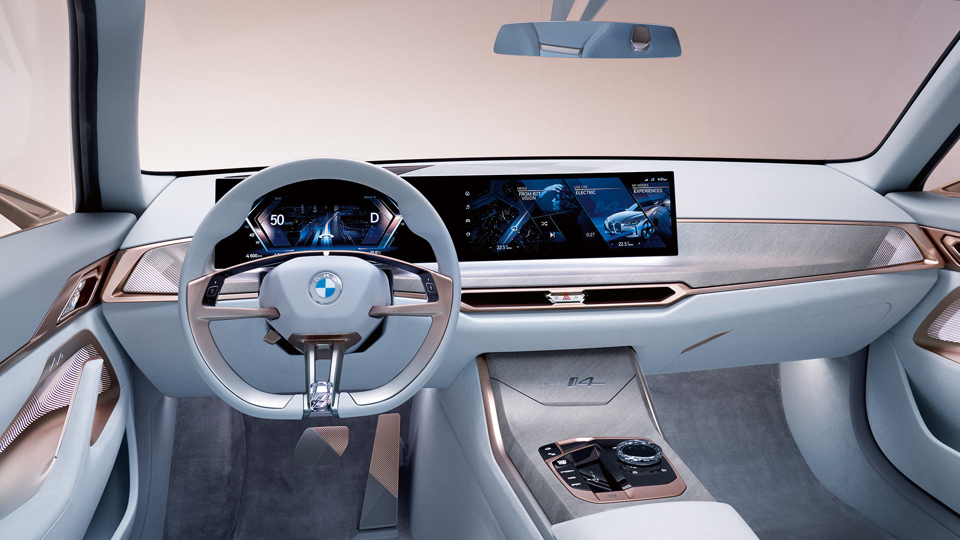 Salong 1 BMW Concept i4 2020 G26 Salong 1 Täiselektriline BMW Concept i4 2020 G26, BMW Gran Coupé