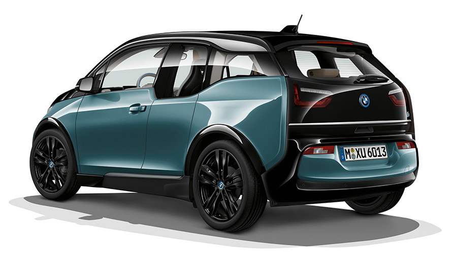 BMW i3 stuudiovõte BMW i3 stuudiovõte, kolm neljandikku tagantvaade
