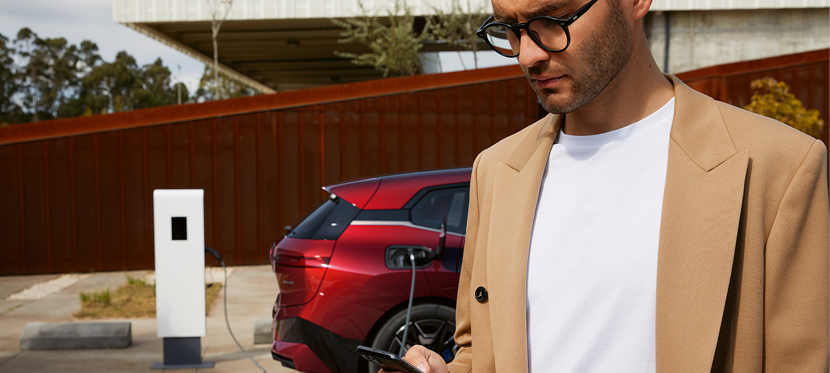BMW public charging station BMW electric mobility public charging station