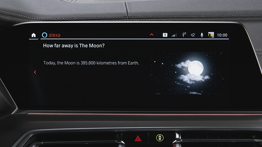 BMW tarkvara kauguuendus, Amazon Alexa integreerimine BMW tarkvara kauguuendus, Amazon Alexa integreerimine, navigatsioonisüsteemi lähivaade