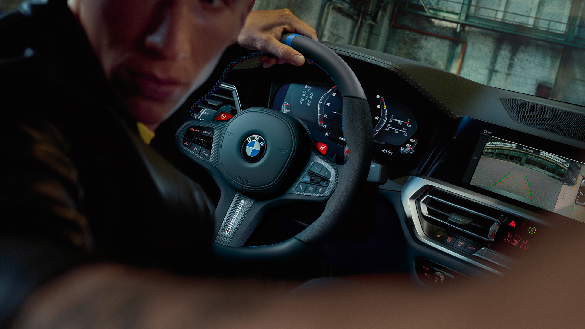BMW M3 G80, salong BMW M Performance’i lisavarustus, BMW M3 G80, salong