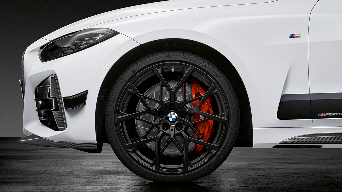 BMW 4. seeria Coupé G22, 20-tollised M Performance Y-spoke style 795 M sepisveljed, Jet Black matti tooni BMW 4. seeria Coupé G22, 20-tollised M Performance Y-spoke style 795 M sepisveljed, Jet Black matti tooni, detailvaade