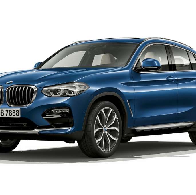 BMW X4 xDrive20d mudel xLine G02 2018 toonis Phytonic Blue, 3/4 eestvaade
