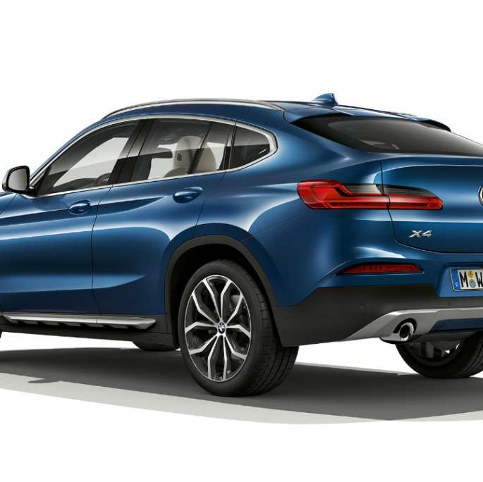 BMW X4 xDrive20d mudel xLine G02 2018 toonis Phytonic Blue, 3/4 tagantvaade